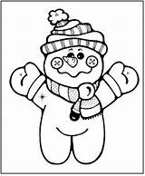 Snowman sketch template