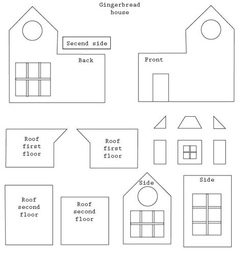 awesome idea gingerbread house blueprints   plans gingerbread