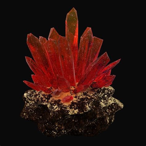 red crystal  model cgtrader