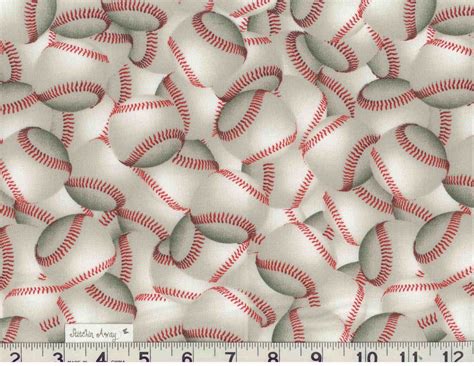 baseball softball sports print fabric  cotton quilting sewing   etsy