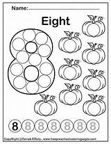 Pumpkins Marker Printable Kindergarten Math Freepreschoolcoloringpages Markers Toddlers Prek sketch template