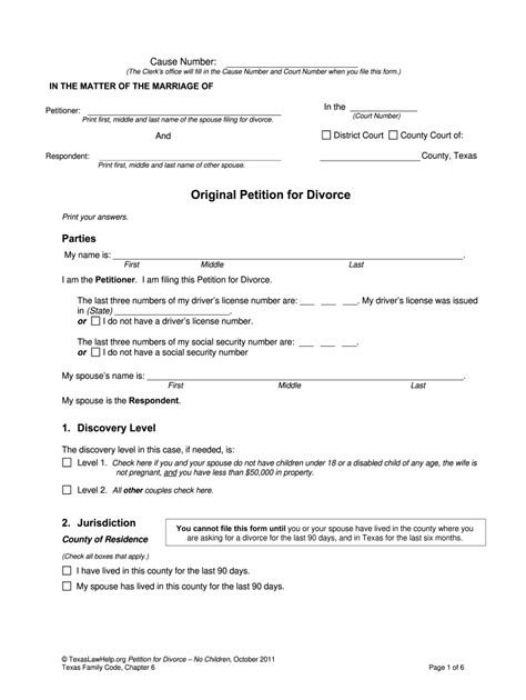 divorce papers  fill  printable fillable blank pdffiller