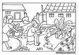 Scenery Village Drawing Coloring Pages Getdrawings sketch template