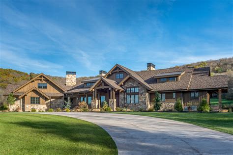 luxurious mountain ranch home plan   level expansion rw architectural designs
