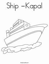 Ship Coloring Kapal Boat Twistynoodle Raft Favorites Login Add Print Noodle Built California Usa sketch template