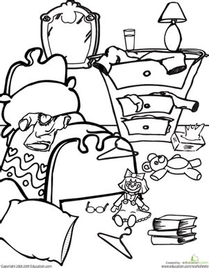 messy room cartoon clipartsco