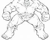 Hulk Coloring sketch template