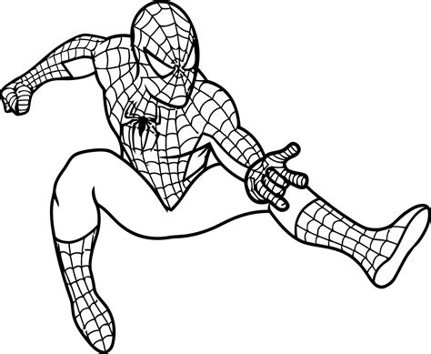 superhero coloring pages spider man coloring pages  adult
