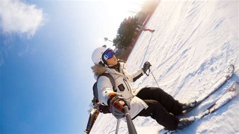ski gopro drone awesome youtube