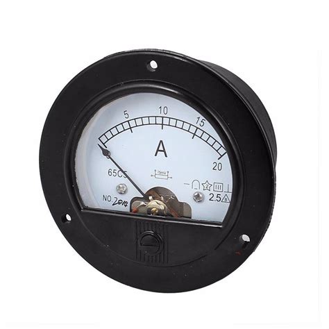 dc   analog ammeter panel amp current meter  diameter mm   dc alexnldcom