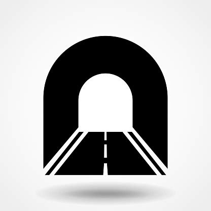 vector road tunnel icon stock illustration  image  istock