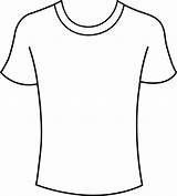 Shirt Outline Printable Clipart Clip sketch template