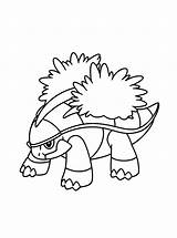 Coloring Pokemon Grotle Pages Cartoons Coloringtop sketch template