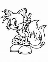 Tails Sonic Hedgehog Sign sketch template