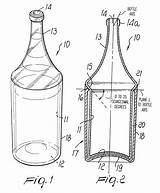 Patents Bottle Double sketch template