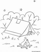 Camping Coloring Pages Scene Printable Lena London Camp Colouring Color Easy Kids Dot Drawing Book Puzzle Supercoloring Choose Board Categories sketch template