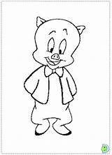 Pig Porky Looney Tunes Gaguinho Colorir Azcoloring sketch template