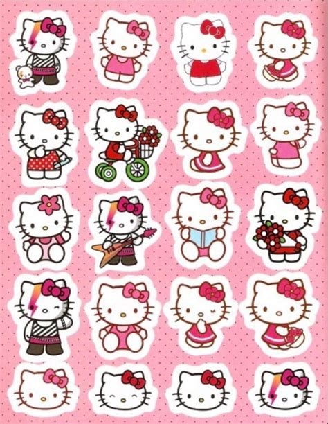 kitty stickers kawaii tegninger klistermaerker kawaii