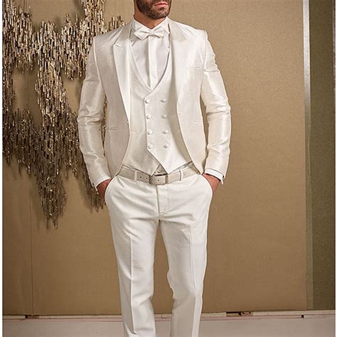 bespoke white wedding suits tuxedos smoking suits business formal party