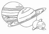 Pintar Universe Dibuixos Coloriage Laminas Planetes Jupiter Saturn Dibuix Nens Manualitats Nadal sketch template