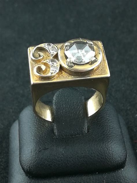 gold ring diamond catawiki