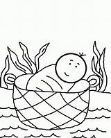 Coloring Moses Baby Clipart Pages Popular Library Coloringhome Cartoon sketch template