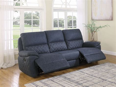 variel reclining sofa blue coaster furniture furniture cart