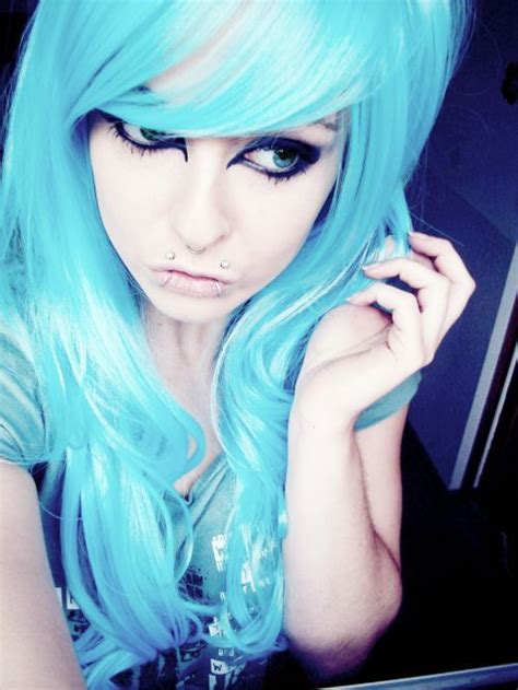 blue hair emo girl hair scene girl hair emo scene hair scene girls