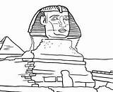 Coloring Sphinx Pages Ancient Great Children sketch template