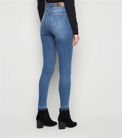 Women S Blue High Waist Skinny Jeans Aa Sourcing Ltd