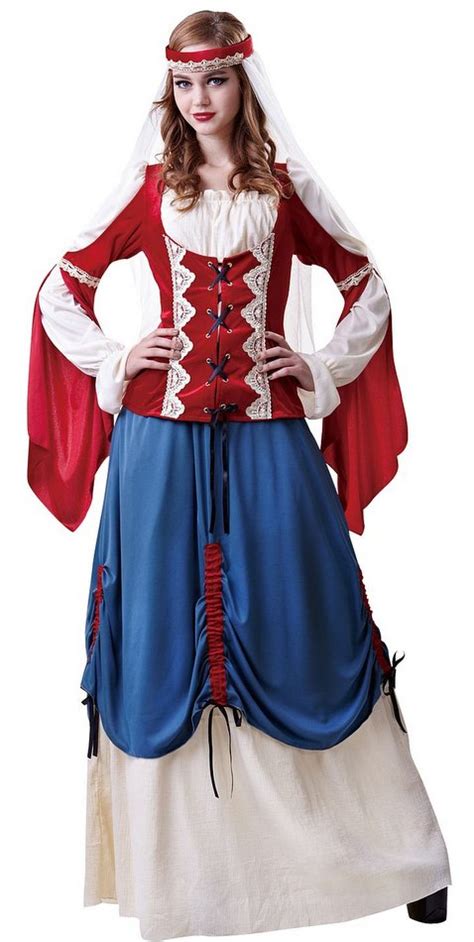 Deluxe Women S Medieval Forest Wench Costume Candy Apple