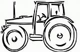 Tractor Traktor Ausmalbilder Trecker Deere Clipart Malvorlagen Ausmalen sketch template