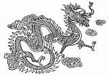 Drache Chinesischer Chinesische Dragons Drachen Malvorlage Zeichnungen Mandalas Mythological Malvor Farbung sketch template