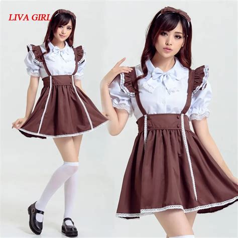2018 sexy french maid costume sweet gothic dress anime cosplay maid
