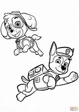 Paw Patrol Coloring Skye Pages Getcolorings Color sketch template