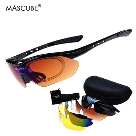 Mascube Uv400 Protection Climbing Hiking Goggles Tactical Glasses