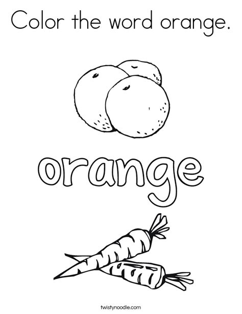 otto  orange coloring sheet coloring pages