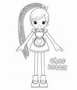 Betty Spaghetty sketch template