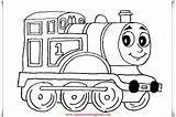 Coloring Thomas Draw Engine Kids Tank Color Fiends Learn Book Learning Paint sketch template