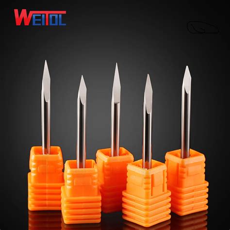 weitol metal engraving tool  pc  mm carbide carving cutters cnc router tools precise