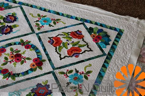 piece  quilt embroidery applique quilt