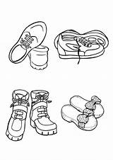 Schuhe Malvorlage Ausmalbild Ausmalen sketch template