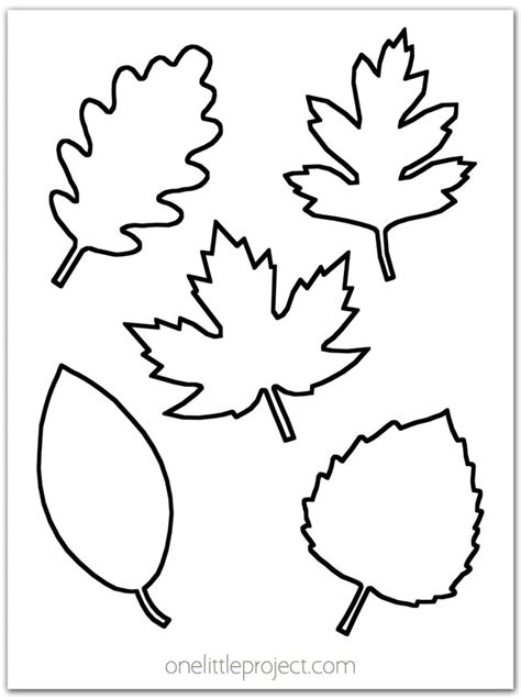 simple oak leaf template