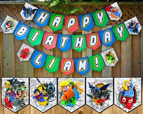 happy birthday lego banner printable birthdaybuzz