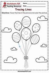 Tracing Balloons Worksheets Worksheetspdf sketch template