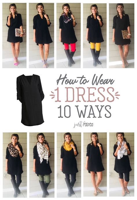 dress ten ways  posted fashion black dress outfits black