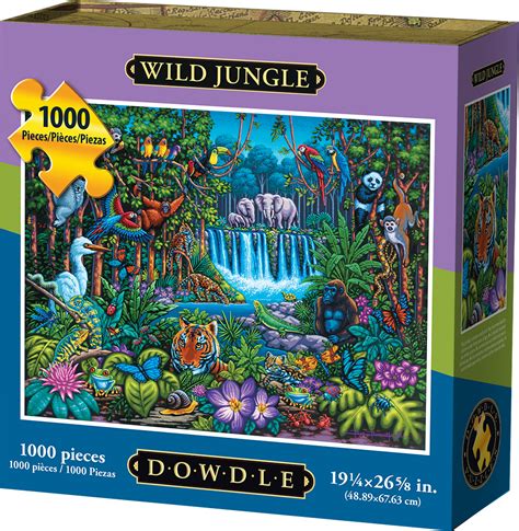 wild jungle jigsaw puzzle  piece puzzles jungle mystical forest