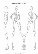 Body Fashion Outline Sketch Drawing Female Figure Templates Clothing Template Woman Sketches Paintingvalley Anime Male Format sketch template