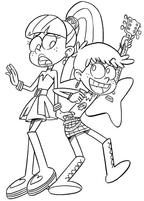 loud house coloring pages coloring home