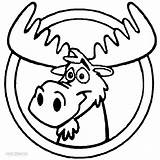 Moose Coloring Pages Printable Drawing Kids Cartoon Clipart Head Cliparts Cool2bkids Cute Getdrawings Library sketch template